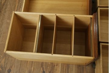 中古　DREXEL HERITAGE(ドレクセルヘリテイジ)　Triune(トライユン)　レザートップが格好いいマホガニー材製のデスク(定価約75万円)(両袖机、在宅ワーク、在宅用ワークデスク)(R-060387)