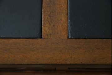 中古　DREXEL HERITAGE(ドレクセルヘリテイジ)　Triune(トライユン)　レザートップが格好いいマホガニー材製のデスク(定価約75万円)(両袖机、在宅ワーク、在宅用ワークデスク)(R-060387)