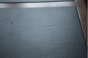 中古　DREXEL HERITAGE(ドレクセルヘリテイジ)　Triune(トライユン)　レザートップが格好いいマホガニー材製のデスク(定価約75万円)(両袖机、在宅ワーク、在宅用ワークデスク)(R-060387)