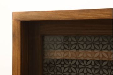 ラフジュ工房オリジナル　古建具リメイク　レトロな和の風情あふれるテレビ台(テレビボード、サイドボード、収納棚、戸棚、ローボード)(R-060390)