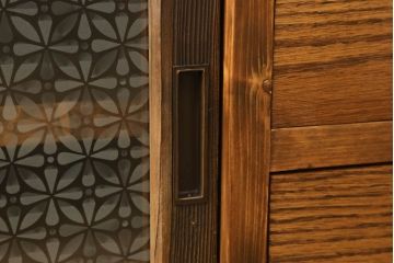 ラフジュ工房オリジナル　古建具リメイク　レトロな和の風情あふれるテレビ台(テレビボード、サイドボード、収納棚、戸棚、ローボード)(R-060390)