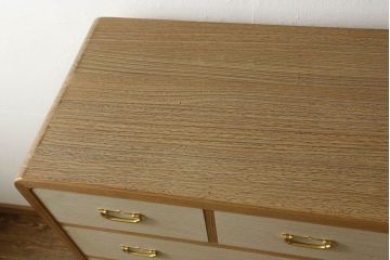 中古　上品な和の雰囲気漂う加茂総桐小袖箪笥(胴厚、整理タンス、引き出し、チェスト、和箪笥、衣装箪笥)(R-060392)