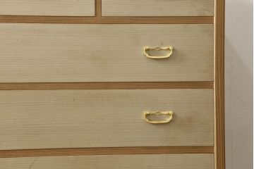 中古　上品な和の雰囲気漂う加茂総桐小袖箪笥(胴厚、整理タンス、引き出し、チェスト、和箪笥、衣装箪笥)(R-060392)