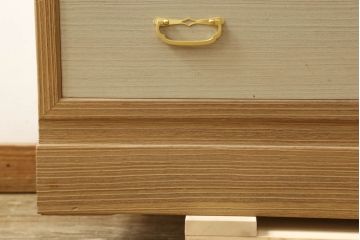 中古　上品な和の雰囲気漂う加茂総桐小袖箪笥(胴厚、整理タンス、引き出し、チェスト、和箪笥、衣装箪笥)(R-060392)