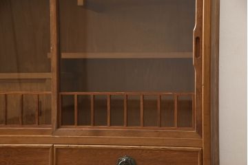 中古　美品　屋久杉　上質な和の空間づくりにおすすめの茶箪笥(茶棚、戸棚、収納棚、飾り棚)(R-060393)