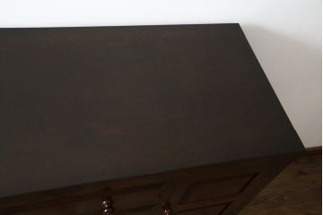 中古　美品　松本民芸家具　シックな佇まいが上質な空間づくりにぴったりなD型和タンス(引き出し、チェスト、整理箪笥)(定価約67万円)(R-060401)