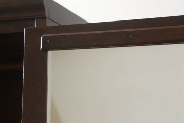 希少サイズ　中古　北海道民芸家具　細身で取り入れやすい上品な幅狭ワードローブ(洋服タンス、収納棚、細身、ロッカータンス)(R-060407)