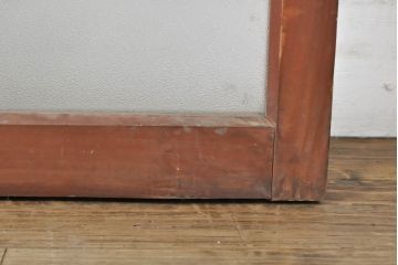 アンティーク建具　昭和初期　素通しガラス・ダイヤガラス・梨地ガラス入り!　異なるガラスの質感が面白い窓2枚セット(ガラス窓、引き戸、ガラス戸、建具)(R-060417)