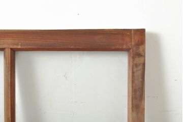 アンティーク建具　昭和初期　素通しガラスとダイヤガラス入り!　異なるガラスの質感が面白い窓2枚セット(ガラス窓、引き戸、ガラス戸、建具)(R-060418)