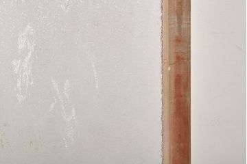 アンティーク建具　昭和初期　素通しガラスとダイヤガラス入り!　異なるガラスの質感が面白い窓2枚セット(ガラス窓、引き戸、ガラス戸、建具)(R-060418)