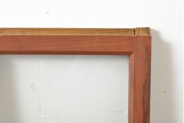 アンティーク建具　昭和初期　素通しガラスとダイヤガラス入り!　異なるガラスの質感が面白い窓2枚セット(ガラス窓、引き戸、ガラス戸、建具)(R-060418)
