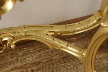 中古　美品　ロココ調　SILIK(シリック)　ゴージャスな空間を演出してくるコンソールテーブル(サイドテーブル、飾り台)(R-060439)