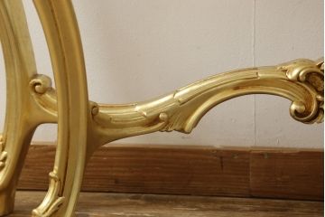 中古　美品　ロココ調　SILIK(シリック)　ゴージャスな空間を演出してくるコンソールテーブル(サイドテーブル、飾り台)(R-060439)