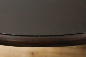 ビンテージ　北海道民芸家具　特大　優しく上品な雰囲気を醸し出す丸テーブル(ラウンドテーブル、ダイニングテーブル、円形テーブル、ヴィンテージ)(R-060444)