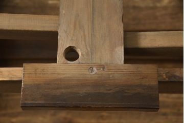 イギリスアンティーク家具　オーク材　希少な特小サイズ!!　脚や天板などの凝ったつくりが見事なドローリーフテーブル(サイドテーブル、コーヒーテーブル、エクステンションテーブル、カフェテーブル、ローテーブル)(R-060446)