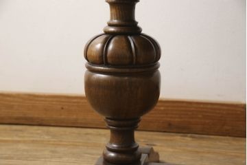 イギリスアンティーク家具　オーク材　希少な特小サイズ!!　脚や天板などの凝ったつくりが見事なドローリーフテーブル(サイドテーブル、コーヒーテーブル、エクステンションテーブル、カフェテーブル、ローテーブル)(R-060446)