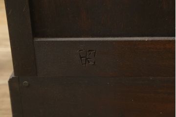和製ビンテージ　松本民芸家具　A型和タンス　衣装盆付き!　落ち着いた品のある和タンス(チェスト、引き出し、洋服タンス、着物箪笥、衣装箪笥、ヴィンテージ)(定価約78万円)(R-060450)