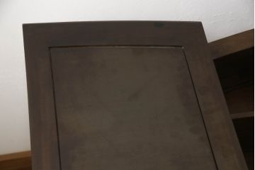 中国ビンテージ　希少デザイン　唐木　上品な佇まいと天板下の収納が魅力的な両袖デスク(ヴィンテージ、ニーホールデスク、両袖机、テーブル、在宅ワーク用、在宅用、ワークデスク、オフィスデスク)(R-060455)
