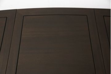 中国ビンテージ　希少デザイン　唐木　上品な佇まいと天板下の収納が魅力的な両袖デスク(ヴィンテージ、ニーホールデスク、両袖机、テーブル、在宅ワーク用、在宅用、ワークデスク、オフィスデスク)(R-060455)