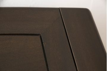 中国ビンテージ　希少デザイン　唐木　上品な佇まいと天板下の収納が魅力的な両袖デスク(ヴィンテージ、ニーホールデスク、両袖机、テーブル、在宅ワーク用、在宅用、ワークデスク、オフィスデスク)(R-060455)