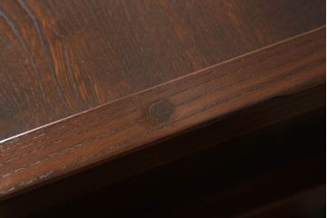 中古　美品　上品なデザインが和モダンなお部屋に取り入れやすい欅(ケヤキ)材と栗材の水屋箪笥サイドボード(サイドキャビネット、収納棚、戸棚、食器棚、カップボード)(R-060458)