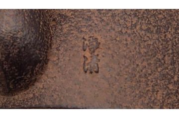 佐藤浄清　銅蓋　透かしの摘みがアクセントになる鉄瓶　箱なし(茶道具)(R-060465)