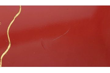 大正〜昭和初期　高砂の図　朱塗木製お膳(漆器)(R-060467)