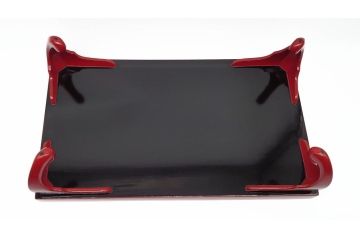 大正〜昭和初期　高砂の図　朱塗木製お膳(漆器)(R-060467)