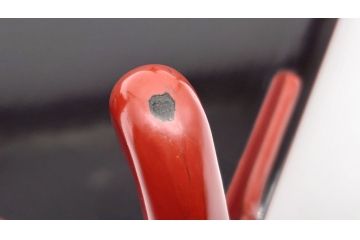 大正〜昭和初期　高砂の図　朱塗木製お膳(漆器)(R-060467)