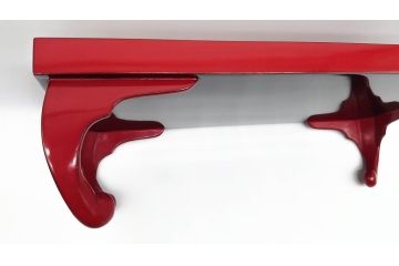 大正〜昭和初期　高砂の図　朱塗木製お膳(漆器)(R-060468)