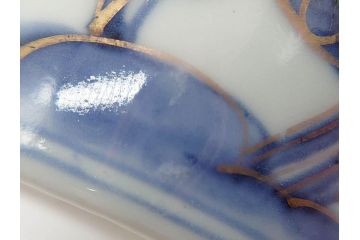 江戸期　古伊万里　色絵草花文蕎麦猪口(和食器、有田焼)(R-060471)