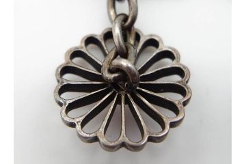 戦前　銀製　十六花菊紋　カフスボタン(シルバー、下賜品?、ボンボニエール)(R-060484)