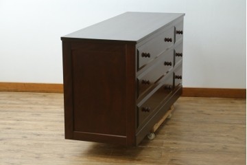 中古　松本民芸家具　シックな佇まいが魅力的なチェスト　(R-060487)