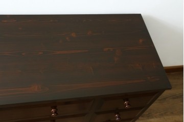 中古　松本民芸家具　シックな佇まいが魅力的なチェスト　(R-060487)