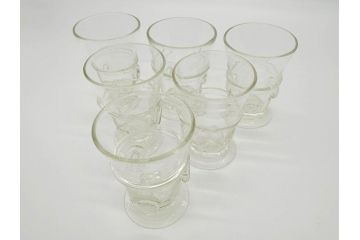 船木倭帆(shizu)グラス　6点セット(吹きガラス、作家物)(R-060490)
