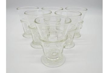 船木倭帆(shizu)グラス　6点セット(吹きガラス、作家物)(R-060490)