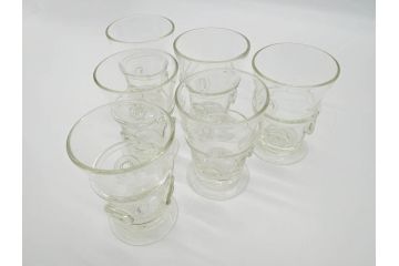 船木倭帆(shizu)グラス　6点セット(吹きガラス、作家物)(R-060490)