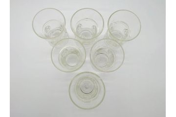 船木倭帆(shizu)グラス　6点セット(吹きガラス、作家物)(R-060490)