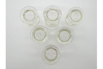 船木倭帆(shizu)グラス　6点セット(吹きガラス、作家物)(R-060490)