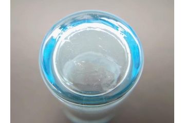 大正〜昭和初期　ブルーグラヴェール模様　コップ12点セット(アールヌーボー、レトロ)(R-060491)