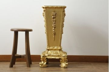 中古　美品　イタリアブランド家具　SILIK(シリック)　気品溢れる佇まいが目を引くアンブレラスタンド(傘立て)(定価約37万円)(R-060494)