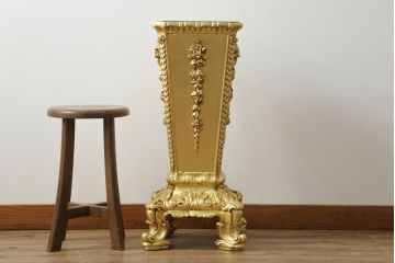 中古　美品　イタリアブランド家具　SILIK(シリック)　気品溢れる佇まいが目を引くアンブレラスタンド(傘立て)(定価約37万円)(R-060494)