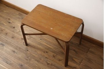 ビンテージ家具　竹興社　城所右文次　オリジナル　バンブー　ナチュラルなお部屋づくりにおすすめのセンターテーブル(ヴィンテージ、コーヒーテーブル、カフェテーブル、ローテーブル、サイドテーブル)(R-060495)