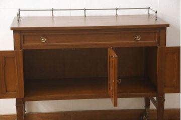 中古　DREXEL HERITAGE(ドレクセルヘリテイジ)　Triune(トライユン)　クラシカルな雰囲気が素敵なキャスター付きサービス台(ワゴン、サイドボード、サーバー)(R-060499)