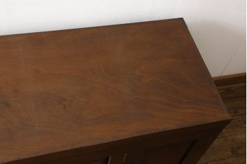 中古　美品　松本民芸家具　美しく品のあるローチェスト(テレビ台、ローボード、収納棚、戸棚、サイドボード、着物、和服)(R-060500)
