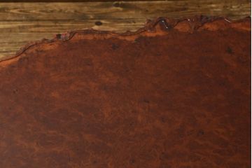和製ビンテージ ヴィンテージ家具　花梨(カリン)材　美しい鳥眼杢(バーズアイ)の天板が存在感を放つ座卓(ローテーブル、センターテーブル)(R-060502)
