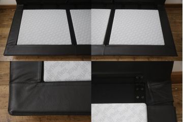 中古　2018年モデル　arflex(アルフレックス)　BRERA(ブレラ)　本革　スッキリとしたリビングスタイルを実現できるコーナーソファ(L字型、4人掛け、5人掛け、4P、レザー)(定価約300万円)(R-060508)