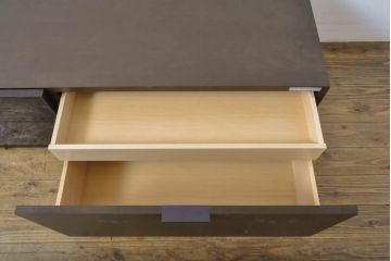 中古　美品　arflex(アルフレックス)　C.C.09(シー.シー.09)　Carlo Colombo(カルロ・コロンボ)　シンプルモダンな佇まいが美しいテレビ台(テレビボード、ローボード、収納棚、引き出し)(定価約45万円)(R-060530)