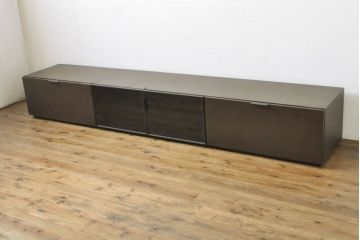 中古　美品　arflex(アルフレックス)　C.C.09(シー.シー.09)　Carlo Colombo(カルロ・コロンボ)　シンプルモダンな佇まいが美しいテレビ台(テレビボード、ローボード、収納棚、引き出し)(定価約45万円)(R-060530)