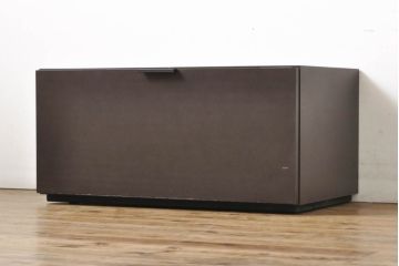 中古　美品　arflex(アルフレックス)　C.C.09(シー.シー.09)　Carlo Colombo(カルロ・コロンボ)　シンプルモダンな佇まいが美しいローボード(テレビ台、テレビボード、ローチェスト、引き出し)(定価約22万円)(R-060531)